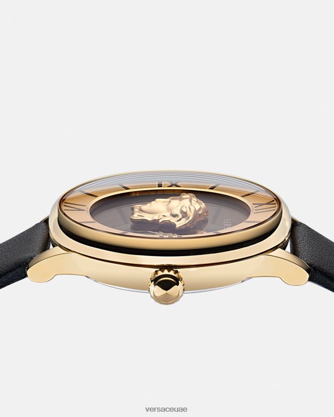نحيف ساعة لا ميدوسا Versace أسود 0FVD2J986 مُكَمِّلات