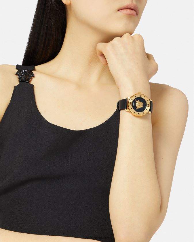 نحيف ساعة لا ميدوسا Versace أسود 0FVD2J986 مُكَمِّلات