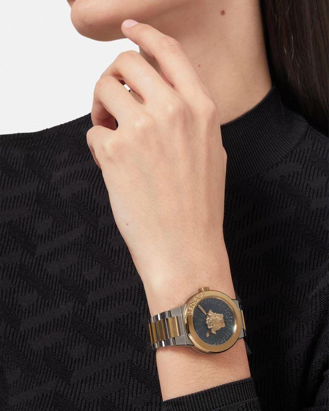 نحيف ساعة ميدوسا اللانهائية Versace ذهب فضه 0FVD2J996 مُكَمِّلات
