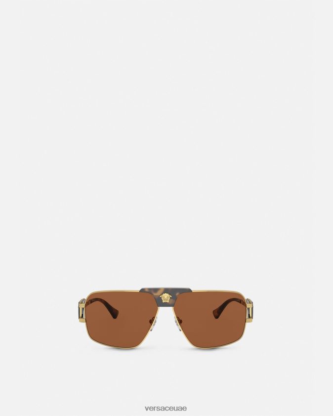 رجال مشروع خاص النظارات الشمسية المربعة Versace com.onul 0FVD2J1673 مُكَمِّلات