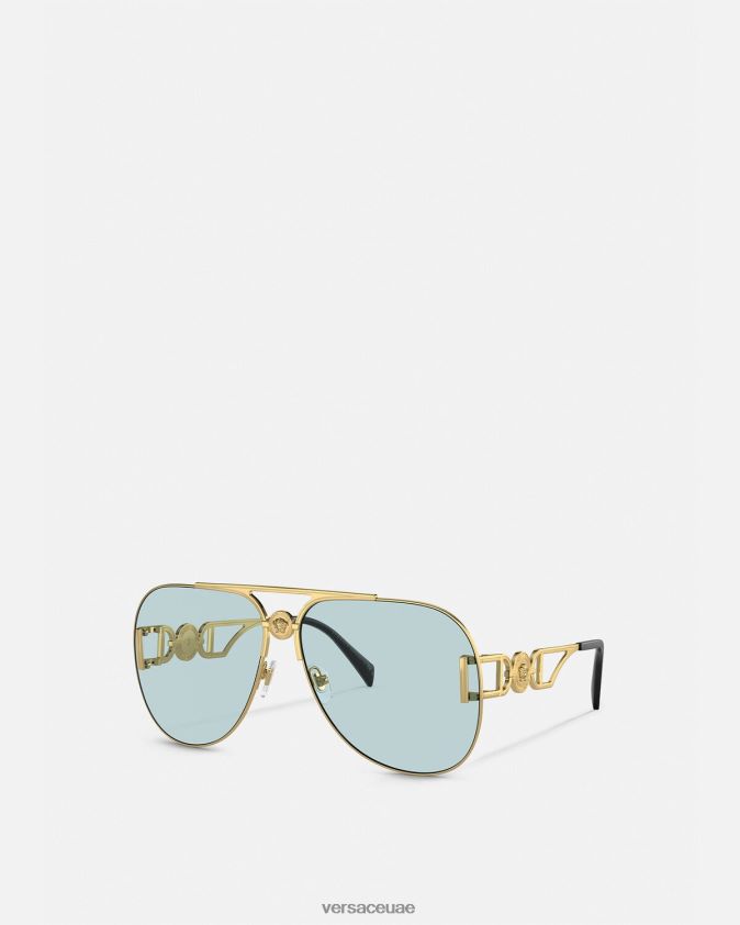 نحيف النظارات الشمسية ميدوسا بيجي الطيار Versace com.onul 0FVD2J596 مُكَمِّلات