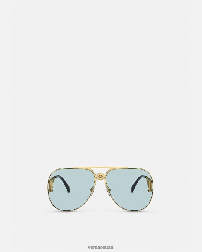 نحيف النظارات الشمسية ميدوسا بيجي الطيار Versace com.onul 0FVD2J596 مُكَمِّلات