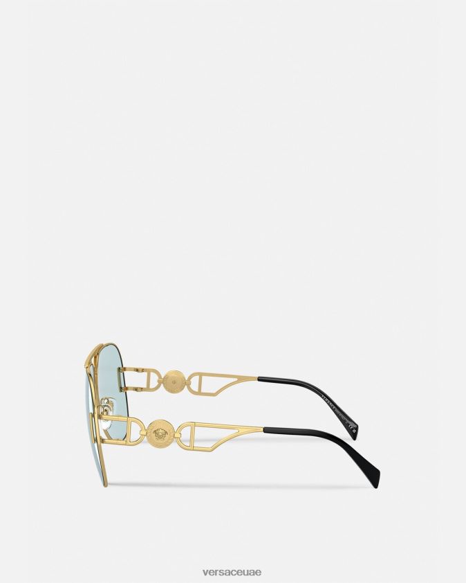 نحيف النظارات الشمسية ميدوسا بيجي الطيار Versace com.onul 0FVD2J596 مُكَمِّلات