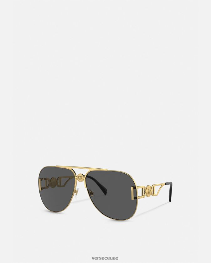 نحيف النظارات الشمسية ميدوسا بيجي الطيار Versace com.onul 0FVD2J597 مُكَمِّلات