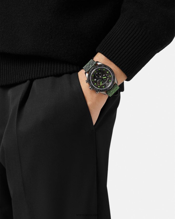 رجال ساعة كرونو قبة يونانية Versace pnul 0FVD2J1706 مُكَمِّلات
