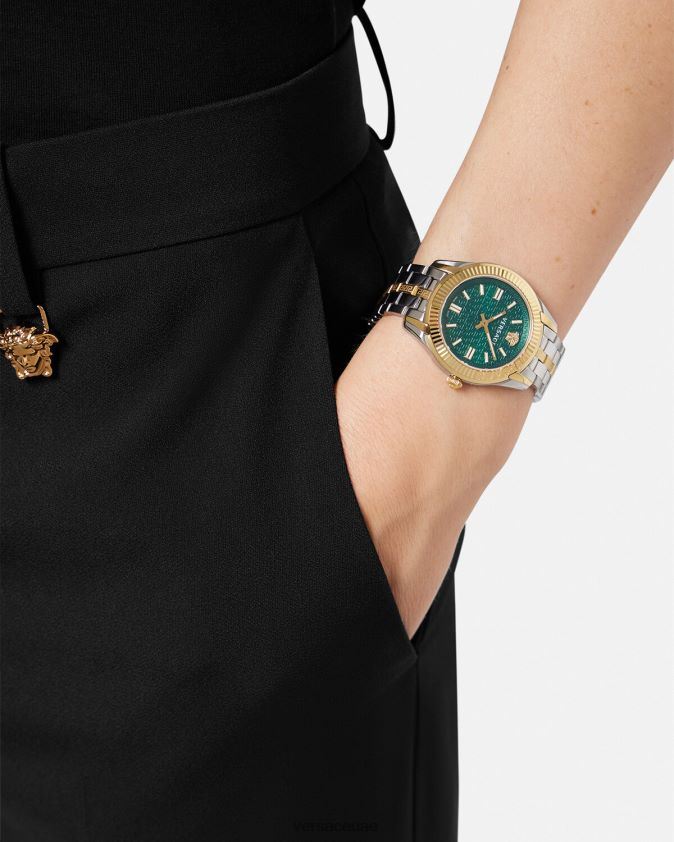 نحيف ساعة سيدة بالتوقيت اليوناني Versace pnul 0FVD2J946 مُكَمِّلات