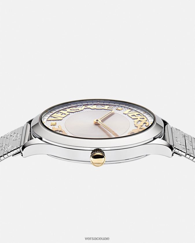نحيف ساعة هالة الشعار Versace pnul 0FVD2J969 مُكَمِّلات