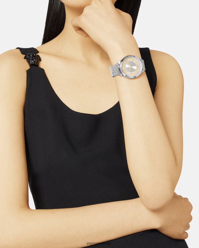 نحيف ساعة هالة الشعار Versace pnul 0FVD2J969 مُكَمِّلات