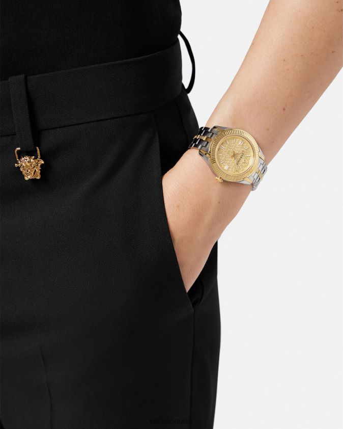 نحيف ساعة سيدة بالتوقيت اليوناني Versace pnul 0FVD2J988 مُكَمِّلات