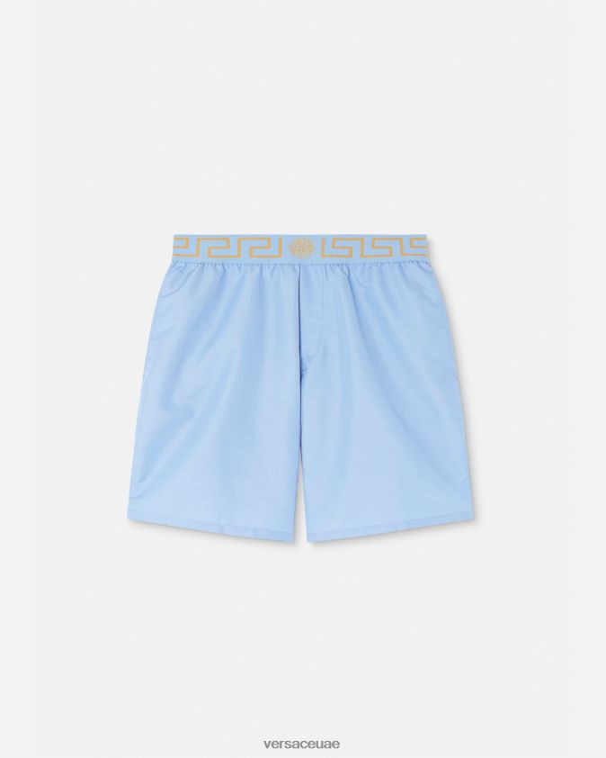 رجال الحدود اليونانية boardshorts Versace أزرق فاتح 0FVD2J1799 الملابس الداخلية وملابس البحر