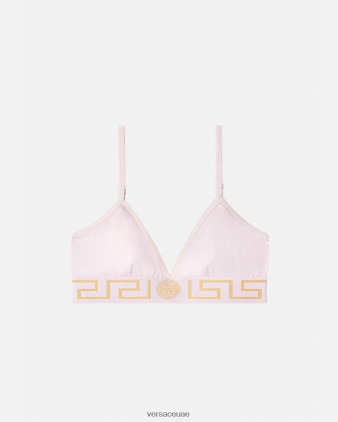 نحيف bralette الحدود اليونانية Versace وردي فاتح 0FVD2J1044 الملابس الداخلية وملابس البحر