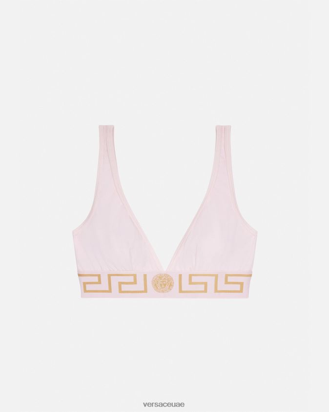 نحيف bralette الحدود اليونانية Versace وردي فاتح 0FVD2J1047 الملابس الداخلية وملابس البحر