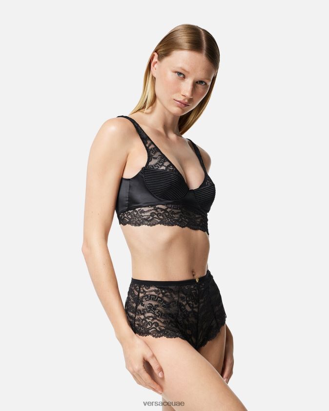 نحيف أعلى الدانتيل bralette Versace أسود 0FVD2J1065 الملابس الداخلية وملابس البحر
