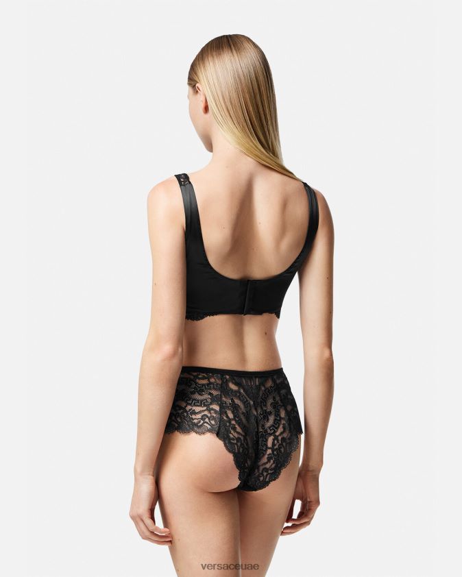 نحيف أعلى الدانتيل bralette Versace أسود 0FVD2J1065 الملابس الداخلية وملابس البحر