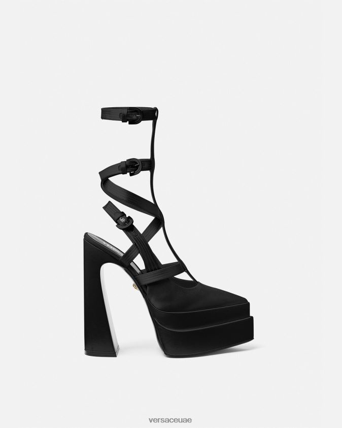 نحيف مضخات منصة قفص مدببة من إيفيتاس Versace أسود 0FVD2J404 حذاء