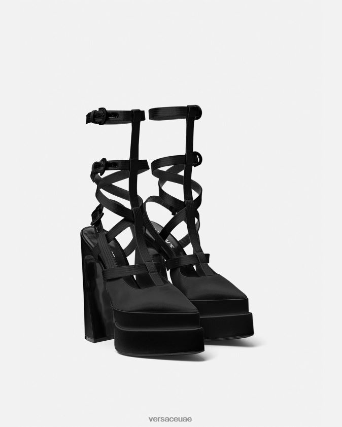 نحيف مضخات منصة قفص مدببة من إيفيتاس Versace أسود 0FVD2J404 حذاء