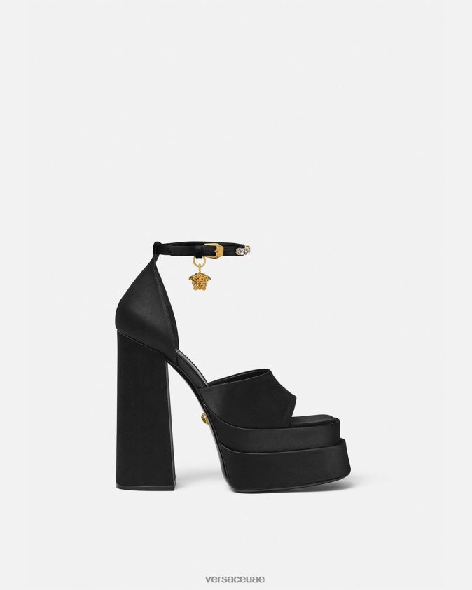 نحيف صندل منصة ميدوسا أفيتاس Versace أسود 0FVD2J424 حذاء