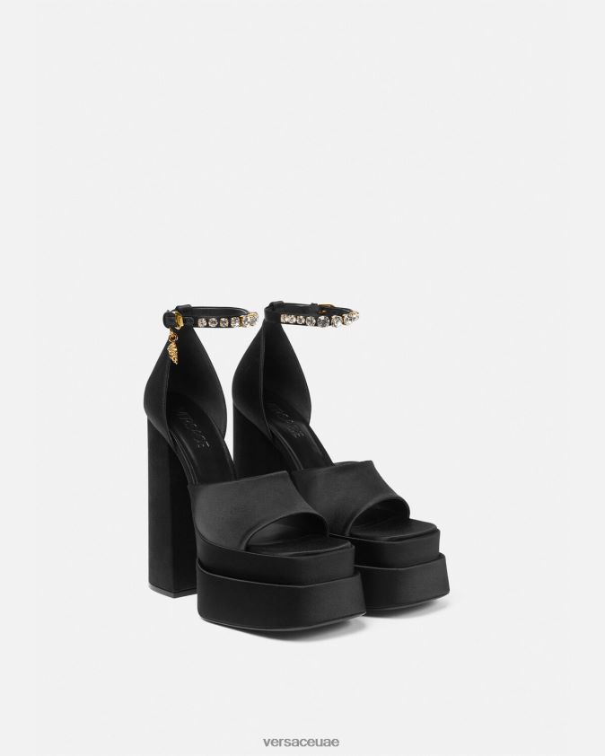 نحيف صندل منصة ميدوسا أفيتاس Versace أسود 0FVD2J424 حذاء