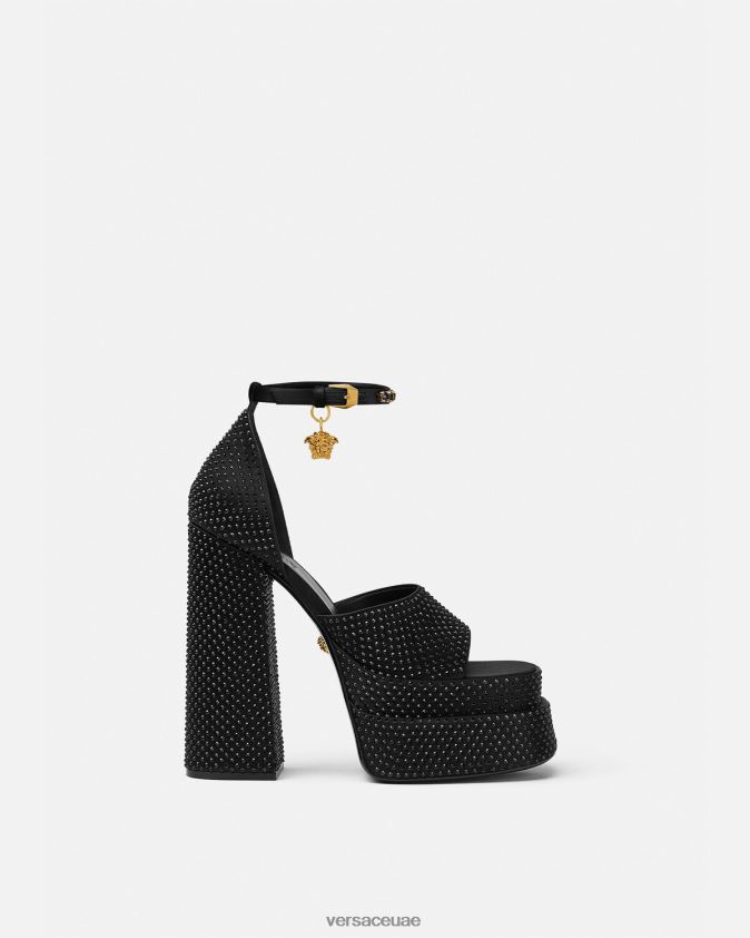 نحيف صندل منصة ميدوسا أفيتاس Versace أسود 0FVD2J425 حذاء
