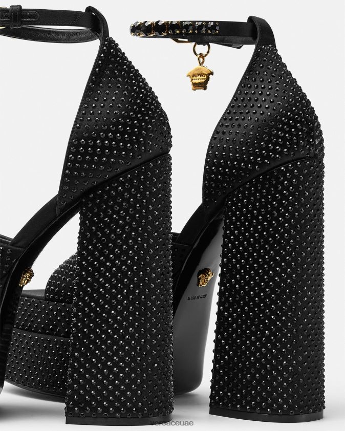 نحيف صندل منصة ميدوسا أفيتاس Versace أسود 0FVD2J425 حذاء
