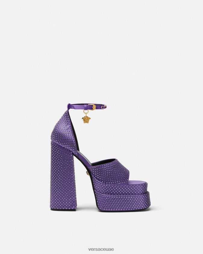نحيف صندل منصة ميدوسا أفيتاس Versace البنفسجي 0FVD2J426 حذاء