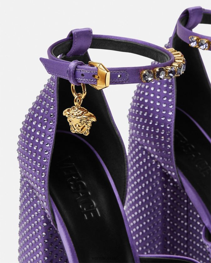 نحيف صندل منصة ميدوسا أفيتاس Versace البنفسجي 0FVD2J426 حذاء