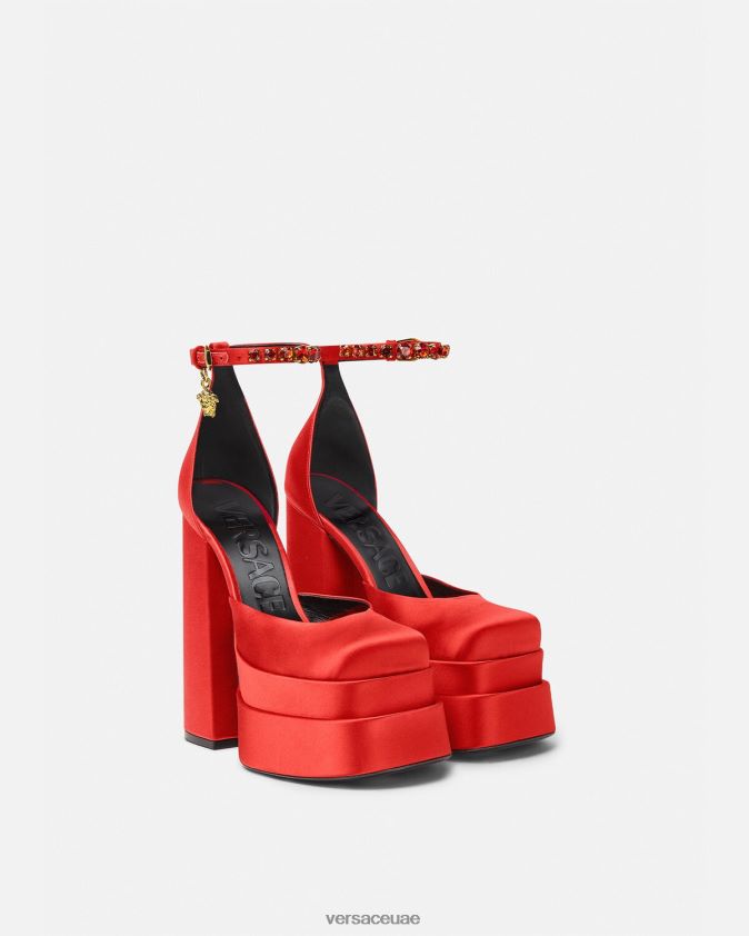نحيف مضخات منصة ميدوسا aevitas Versace أحمر 0FVD2J412 حذاء