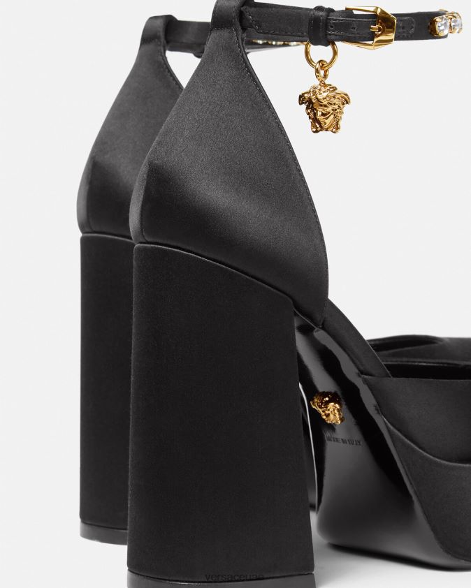 نحيف مضخات ميدوسا aevitas منصة واحدة Versace أسود 0FVD2J415 حذاء