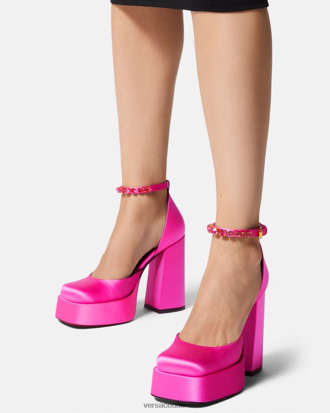 نحيف مضخات ميدوسا aevitas منصة واحدة Versace ضارب الى الحمرة 0FVD2J416 حذاء