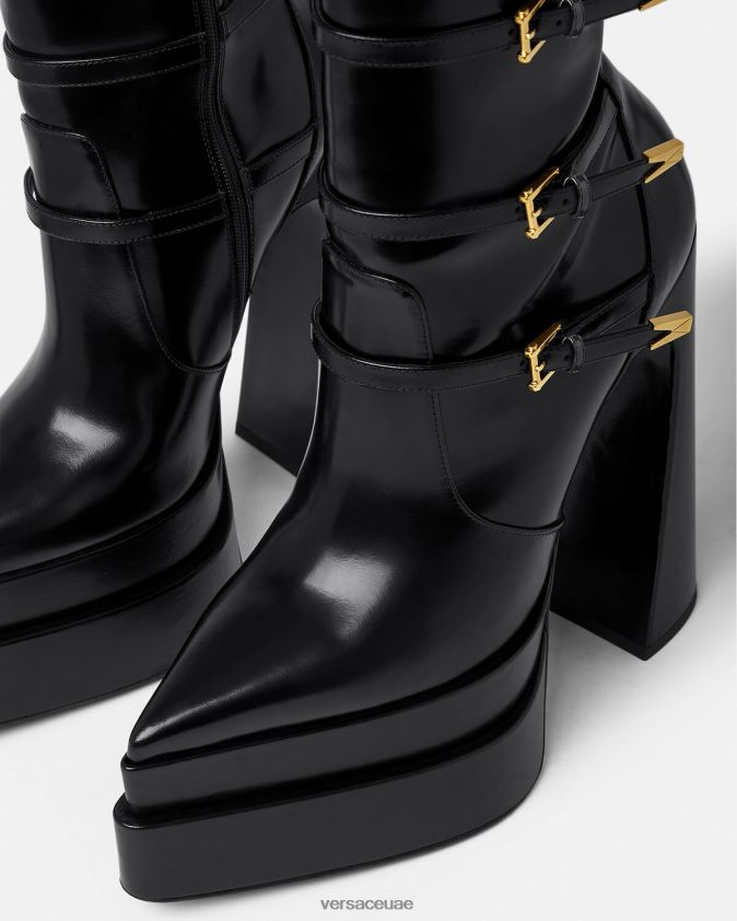 نحيف حذاء aevitas ذو المنصة المدببة Versace أسود 0FVD2J418 حذاء