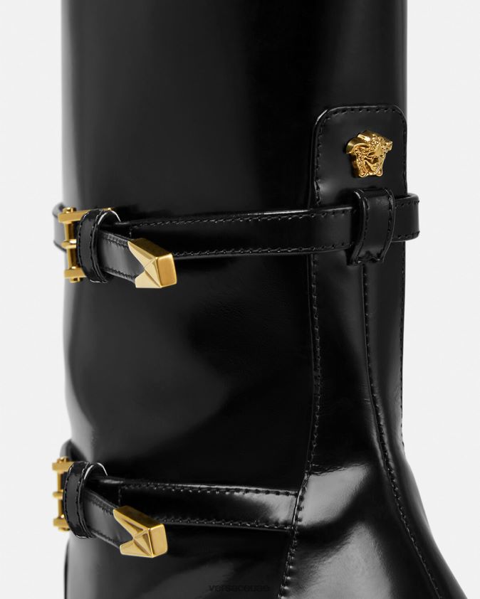 نحيف حذاء aevitas ذو المنصة المدببة Versace أسود 0FVD2J418 حذاء