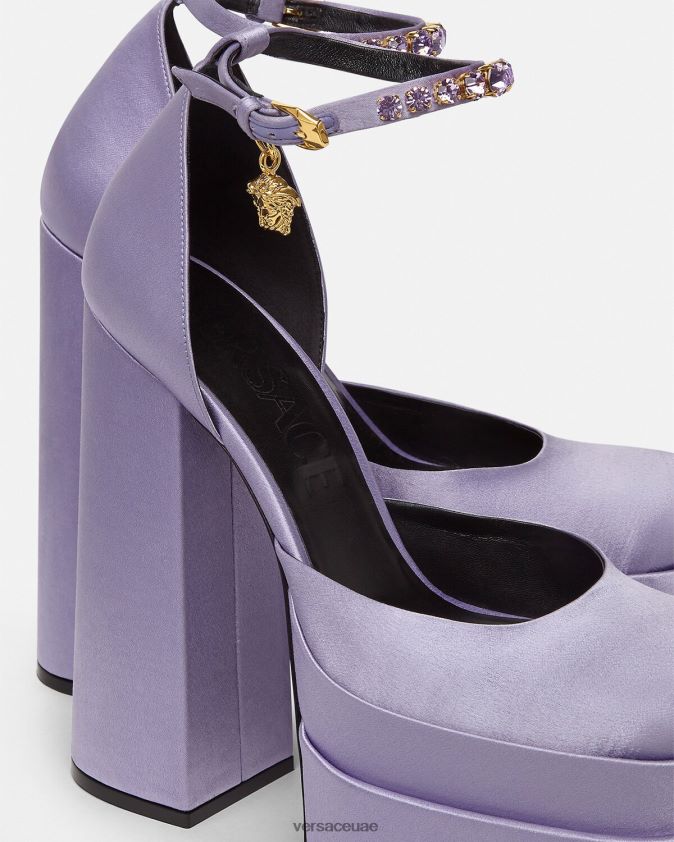 نحيف مضخات منصة ميدوسا aevitas Versace أرجواني 0FVD2J422 حذاء