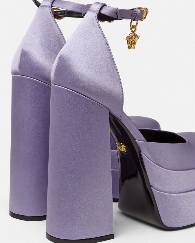 نحيف مضخات منصة ميدوسا aevitas Versace أرجواني 0FVD2J422 حذاء