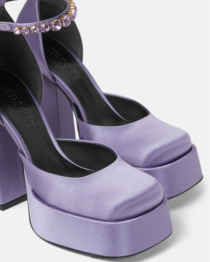 نحيف مضخات ميدوسا aevitas منصة واحدة Versace أرجواني 0FVD2J427 حذاء