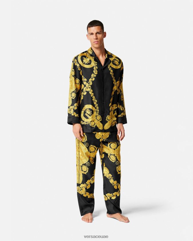 رجال قيعان بيجامة الباروك maschera Versace مطبعة 0FVD2J1742 الملابس الداخلية وملابس البحر